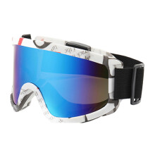 Anti-Fog Ski Goggles for Men and Women, Double Layered Lens, UV Protection, Vibrant Colors for Skiing and Cycling