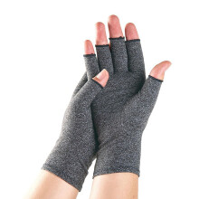 One Compress Bamboo Arthritis Gloves, Original Arthritis Compression Gloves for Women Men, for Arthritis Hand Pain Relief, Carpal Tunnel (L,Gray)