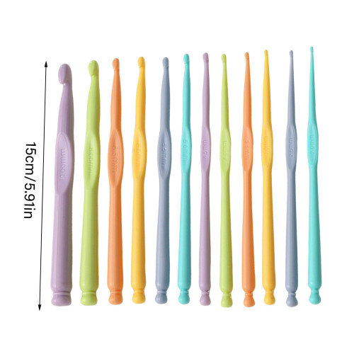 12Pcs Ergonomic Crochet Hook for Beginner Crochet Hobbyist 2