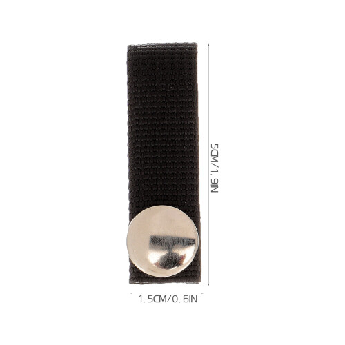 4Pcs Black Polyester Hockey Chin Strap Durable Safety Accessory 1