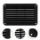 Black ABS Boat Louvered Vent for Rvs Trailers Yacht Airflow Panel 3