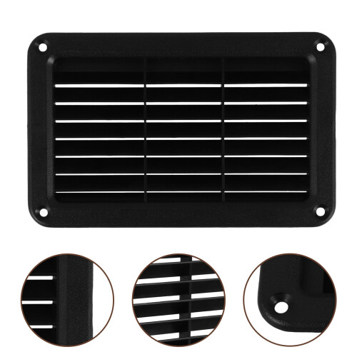 Black ABS Boat Louvered Vent for Rvs Trailers Yacht Airflow Panel 2