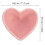 Bol De Cerámica Forma Corazón Para Ensalada Rosa 2