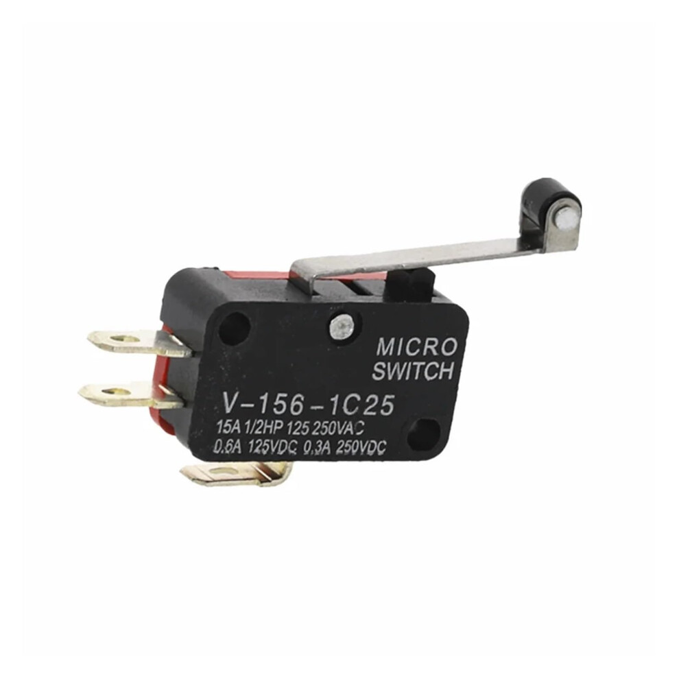 10Pcs V1561c25 Spdt Roller Lever Limit Switch 3 Terminal Momentary Quick Response Durable 9365049480505