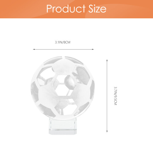 Cristallo Pallone Calcio Sfera Trasparente Con 1
