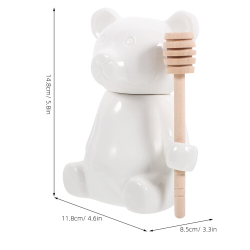 set barattoli in orso con cucchiaio legno 2