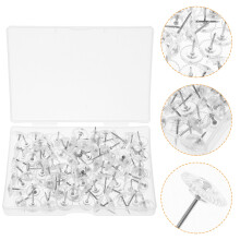 2 boxes clear push pins for office cork boards
