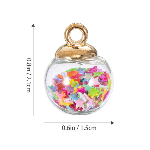 30Stk DIY Mini Balls Star Sequin Balls Schmuckanhänger 1