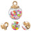 30Stk DIY Mini Balls Star Sequin Balls Schmuckanhänger 4