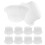10 PVC plastic hoedvormer rond wand of 1