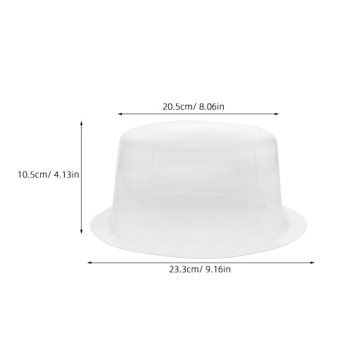 10 PVC plastic hoedvormer rond wand of 1
