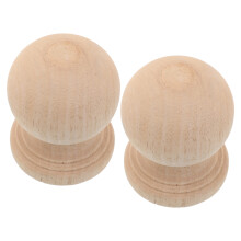 2 Stuks Onafgewerkte Eindknoppen Voor Gordijnstang