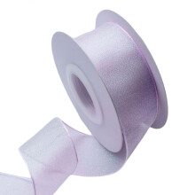 1Inchx11Yd Sheer Organza Ribbon Christmas Ribbon for-Purple
