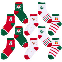 5 Pairs Christmas Socks For Girls Holiday Warm Socks