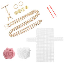 Conjunto De Material Para Bolsa Ponto Cruz Kit Bordado Acessório