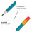 12 Pezzi Colorate Con Gomma Cancellare 8