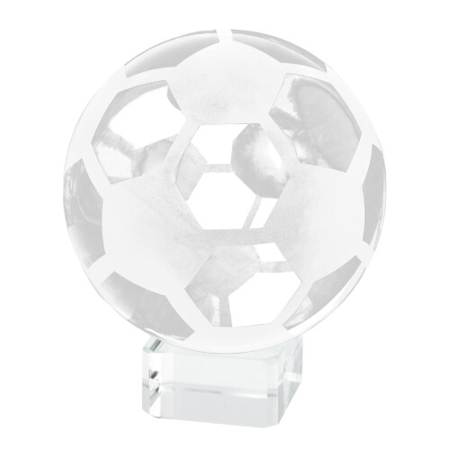 Crystal Voetbal Met Standaard Transparant