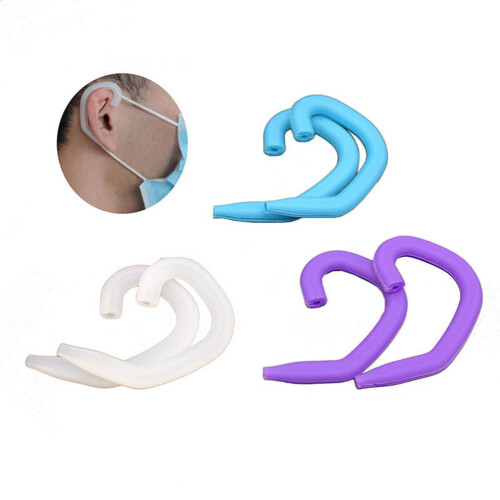 10Pairs Assorted Color Ear Protective Mask Hooks Soft and Lasting Use 2