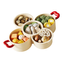 Multi Layer Stackable Kitchen Tray For Vegetable-cream white