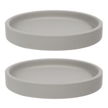 2 Sztuki Pod Doniczkę Ceramiczny Betonowy 10,5 X 10,5 X 1,5 Cm