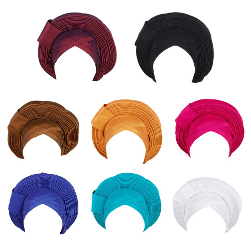 Écharpe de tête extensible élégante pour femmes, Unique,-brun 1