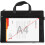 Office Document Bag Zippered A4 File Case Portable Briefcase Black 5