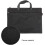 Office Document Bag Zippered A4 File Case Portable Briefcase Black 4