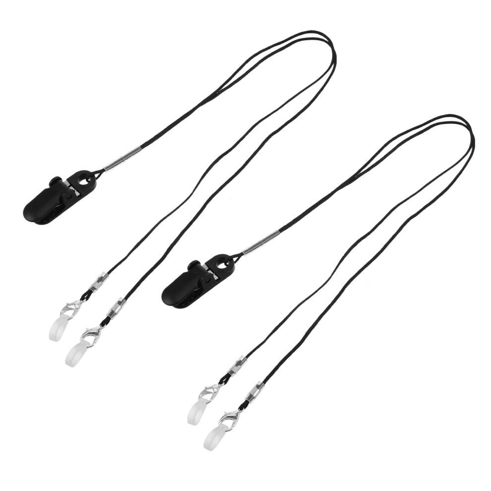 Iplusmile 2Set Hearing Aid Lanyard Clip Abs Nylon Anti-Loss Adjustable Holder