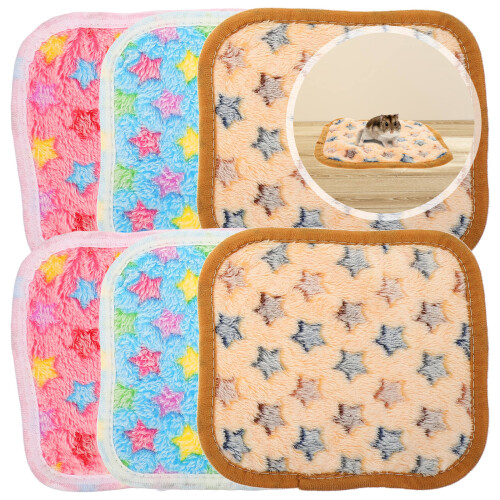 6 pcs guinea pig mats for hamster cages, comfortable liners 2