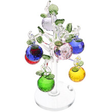 conjunto de árvore de maçãs de cristal para decoração da sala
