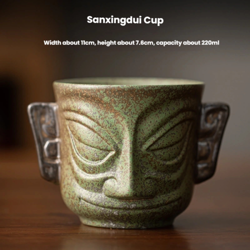 Κύπελλο Sanxingdui φλιτζάνι τσαγιού φλιτζάνι τσαγιού από κεραμικό κεραμικό κούπα 2