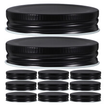 12 Unidades Tampas Metálicas Estanho Para Frascos Mason Jar