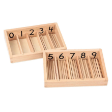 Giocattoli matematici Montessor Montelon Scatola di fusi in legno Giocattolo per l'apprendimento precoce
