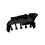 Fish Tanks Accessories Aquarium Decorations Plastic-XS Black 1