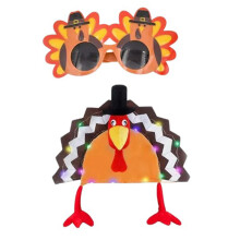 Chapeau de dinde Led, chapeau de fête de-Dinde à écran ouvert h