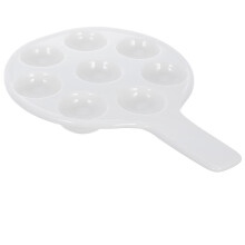 Escargot Prato Cerâmico Para Ostras Cogumelos E