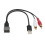 Σύνθετο καλώδιο AV με USB2RCA και AUX, σχεδιασμός χωρίς μπερδέματα και συμβατότητα με 1