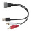 Σύνθετο καλώδιο AV με USB2RCA και AUX, σχεδιασμός χωρίς μπερδέματα και συμβατότητα με 5