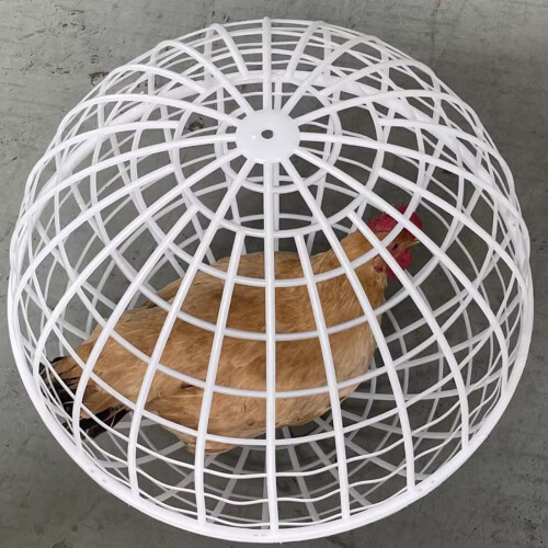 Plastic Rolling Cage Safety Round Cage Rabbit Hutch-White 30cm 1