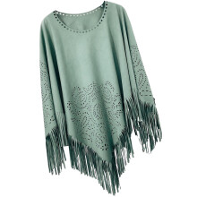 Polyvalent femmes châle enveloppement Poncho couverture-Vert