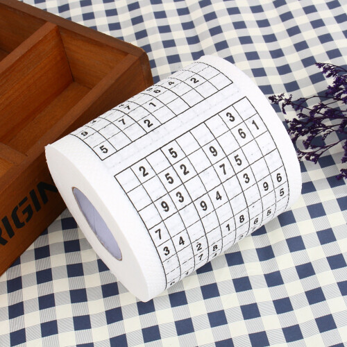 Αστείο ρολό χαρτιού υγείας Sudoku, λειτουργικό χαρτί υγείας και διακοσμητικό 2