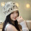 Pull bonnets chapeau mode tricot chapeau fille-Perles blanches 5