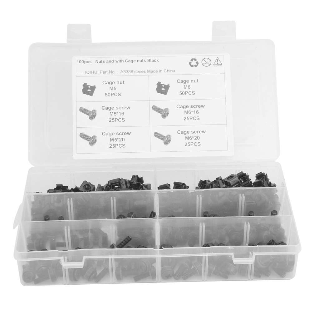 Hex Socket Cap Bolts Assortment Kit M5 M6 Corrosion Resistant Screws Oxidation Resistance Sturdy Alloy Steel Replacement Machine Fastener Black 9139052841932