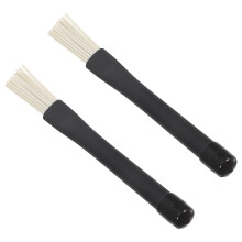 2 pezzi spazzole richiudibili con bacchette in per batteria