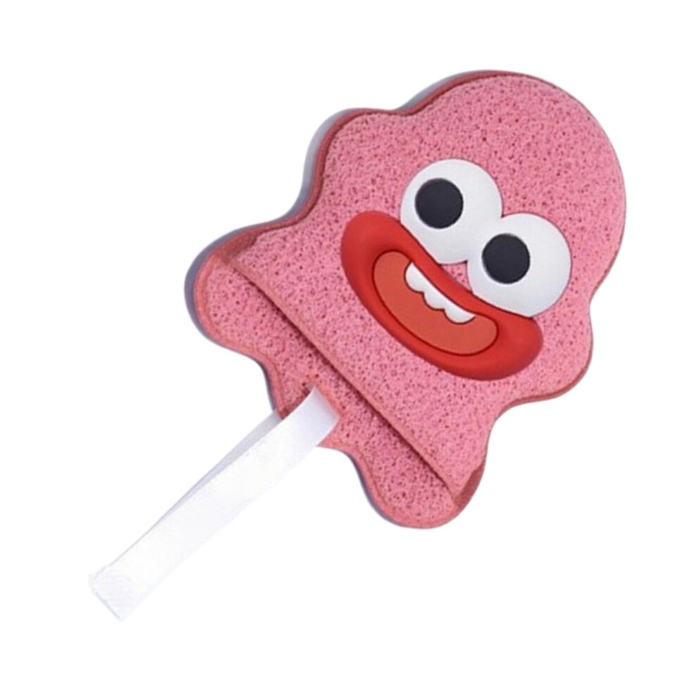 Facial Cleansing Sponge with Deep Cleansing and MoodBoosting Design for Sensitive Skin, Hot Pink