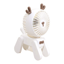 Dobíjecí ventilátor s klipem pro ženy, rozkošný, 3rychlostní přenosný mini ventilátor s tichým provozem, moderní kreslený design,