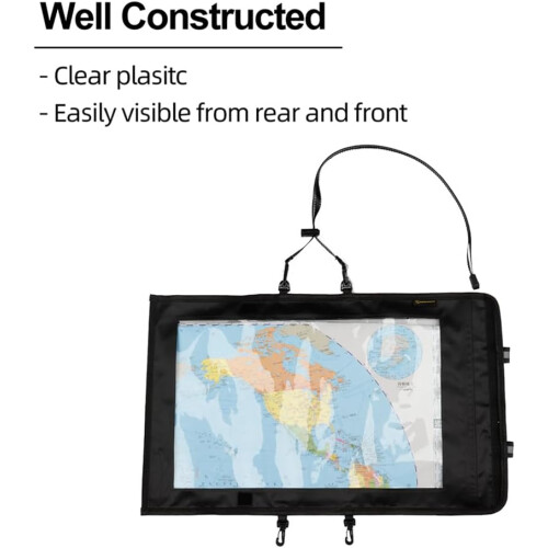 Waterproof Map Case, Foldable Transparent Dry Bag For Camping, 48.5x30 cm, Removable Shoulder Strap 2