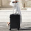 Living And Home 24inch Suitcase with Cup Holder and Hooks, Black 3