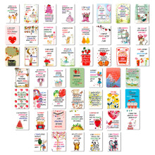50Postkarten, inspirierende Postkarten, Cartoon-Postkarten mit positiivser Energie, inspirierende Sprichwortkarten, Motivationskarten für Erwachsene,