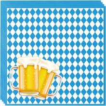 Elegante Oktoberfest-Papierservietten, schmücken Sie Ihre Tische mit dem klassischen bayerischen Flaggenkaro, festliche Atmosphäre für das